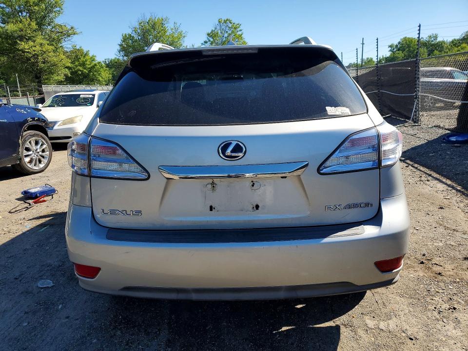 2010 Lexus Rx VIN JTJBC1BA3A2028101 COPART salvage auction — FRONT END, Ga - Certificate Of Title, sold $2,850 on 2026-07-09 (photo 6)