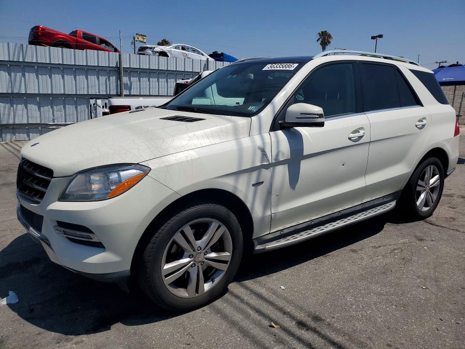 2012 Mercedes-benz M-klasse VIN 4JGDA2EB6CA011566 COPART salvage auction — MINOR DENT/SCRATCHES, Ca - Dis/Dlr/Exp Only Clean Title, sold $2,050 on 2026-07-09 (photo 1)