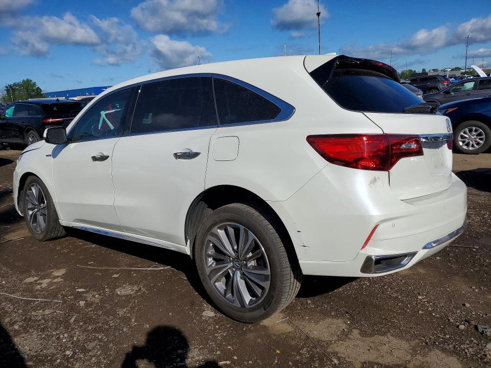 2019 Acura Mdx VIN 5J8YD7H50KL001944 COPART salvage auction — SIDE, Mi - Certificate Of Title, sold $3,600 on 2026-07-24 (photo 2)