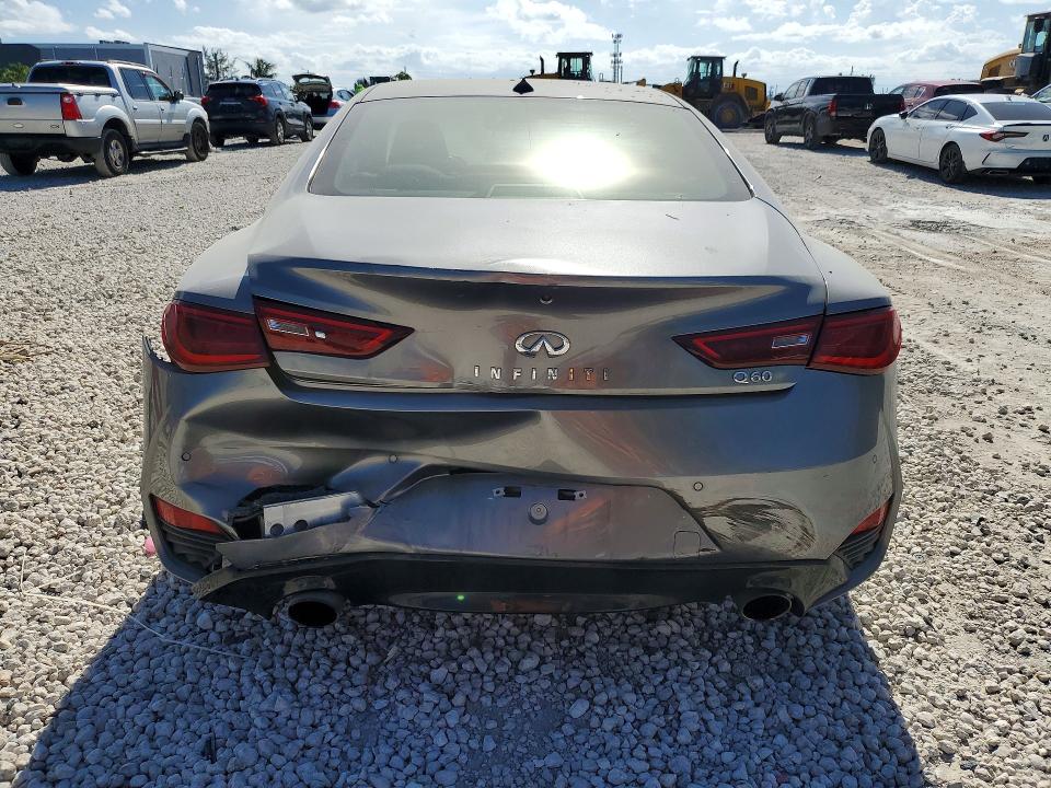 2022 Infiniti Q60 VIN JN1EV7KK1NM600608 COPART salvage auction — REAR END, FL - CERT OF TITLE SLVG REBUILDABLE, sold $5,800 on 2026-07-28 (photo 6)