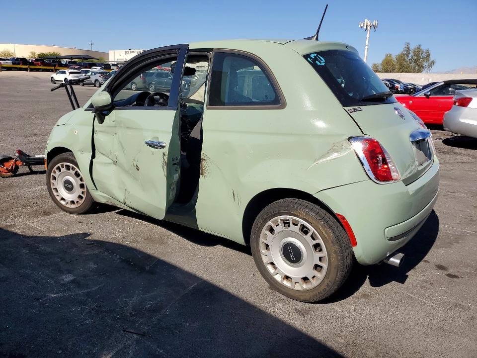2016 Fiat 500 VIN 3C3CFFAR1GT136330 COPART salvage auction — SIDE, Nv - Salvage Title, sold $975 on 2026-07-27 (photo 2)
