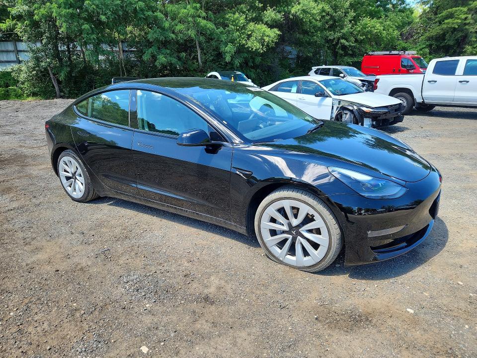 2022 Tesla Model 3 VIN 5YJ3E1EB9NF289354 COPART salvage auction — UNDERCARRIAGE, NY - CERTIFICATE OF TITLE, sold $13,000 on 2026-07-08 (photo 4)