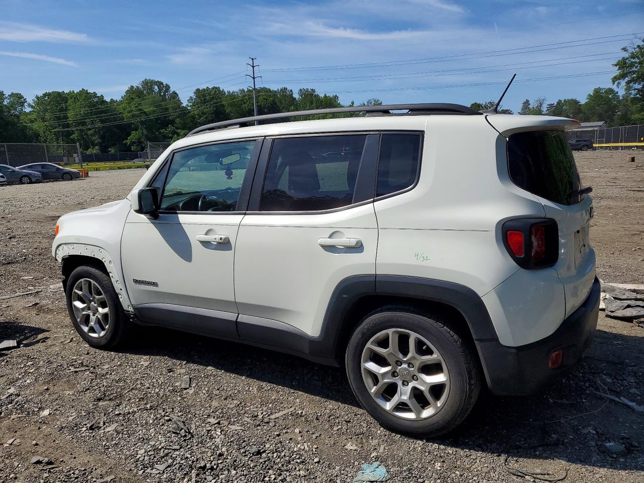 2016 Jeep Renegade VIN ZACCJABT1GPD10444 COPART salvage auction — Front End, MD - CERT OF SALVAGE > 75% DAMAGE, sold $875 on 2026-07-10 (photo 2)