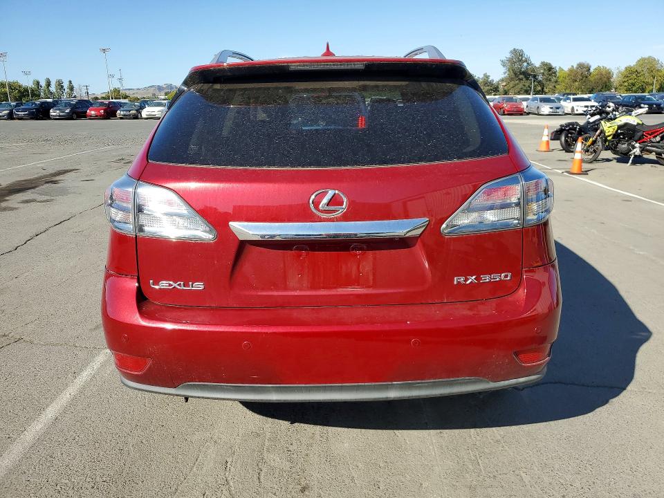 2010 Lexus Rx VIN JTJZK1BA3A2001112 COPART salvage auction — FRONT END, CA - SALVAGE CERTIFICATE, sold $3,200 on 2026-07-02 (photo 6)