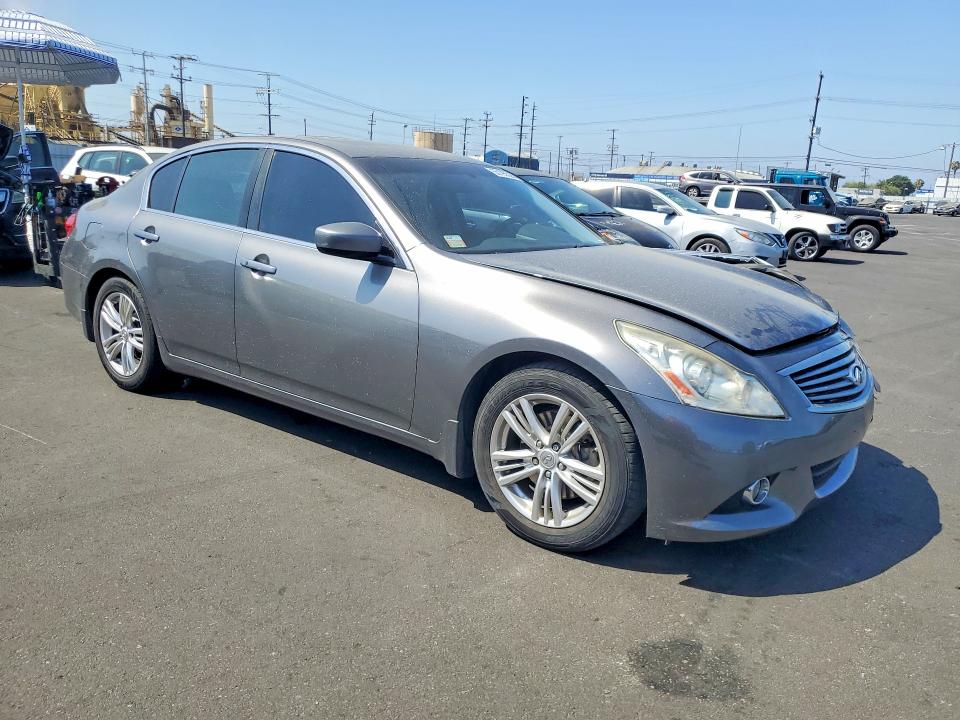 2013 Infiniti VIN JN1CV6AP5DM726175 COPART salvage auction — FRONT END, Ca - Salvage Certificate, sold $950 on 2026-07-20 (photo 4)