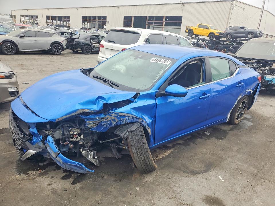2025 Nissan Sentra VIN 3N1AB8CV8SY235990 COPART salvage auction — FRONT END, Ca - Certificate Of Title, sold $975 on 2026-07-30 (photo 1)