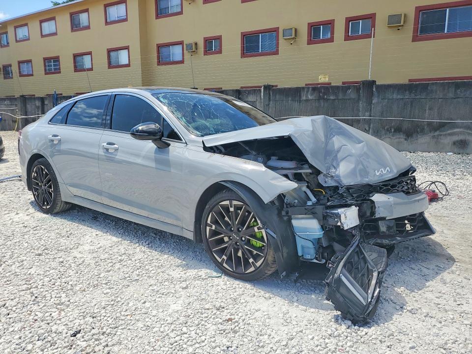 2026 Kia K5 VIN KNAG44J80T5423714 COPART salvage auction — FRONT END, Fl - Cert Of Title Slvg Rebuildable, sold $8,300 on 2026-07-31 (photo 4)