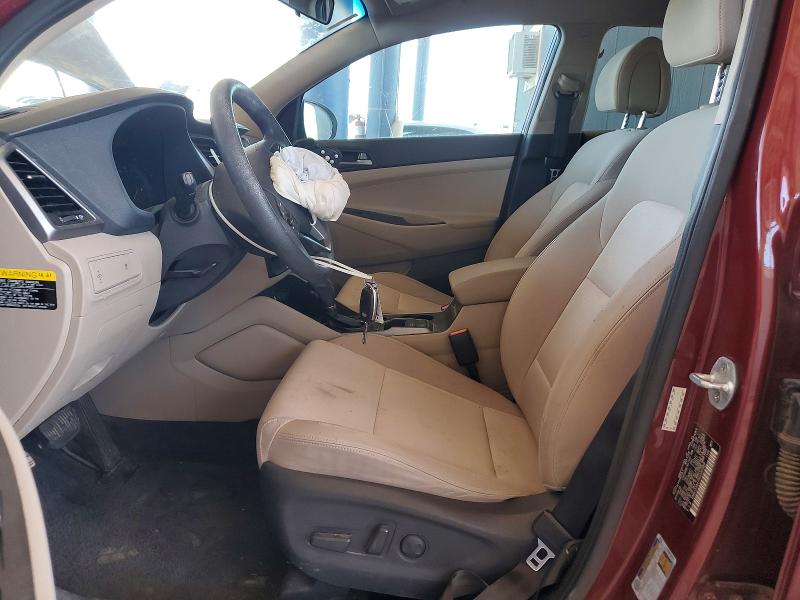 2017 Hyundai Tucson VIN KM8J33A47HU330989 COPART salvage auction — FRONT END, Az - Cert Of Title - Salvage, sold $1,300 on 2026-07-09 (photo 7)