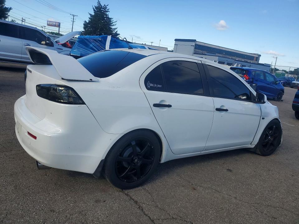 2008 Mitsubishi Lancer VIN JA3AU16U98U040217 COPART salvage auction — FRONT END, OH - CERT OF TITLE-SALVAGE, sold $70 on 2026-07-15 (photo 3)