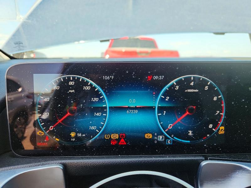 2022 Mercedes-benz Glb VIN W1N4M4GB2NW178395 COPART salvage auction — MECHANICAL, Tx - Certificate Of Title, sold $13,300 on 2026-07-27 (photo 9)