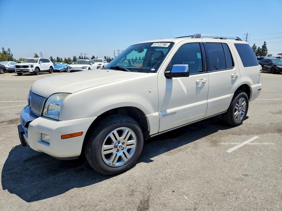 2007 Mercury Mountaineer VIN 4M2EU38867UJ18508 COPART salvage auction — FRONT END, Ca - Salvage Certificate, sold $525 on 2026-07-30 (photo 1)
