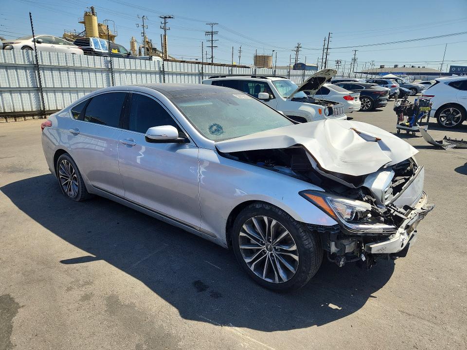 2015 Hyundai Genesis VIN KMHGN4JE1FU068063 COPART salvage auction — FRONT END, Ca - Dis/Dlr/Exp Only Clean Title, sold $750 on 2026-07-08 (photo 4)