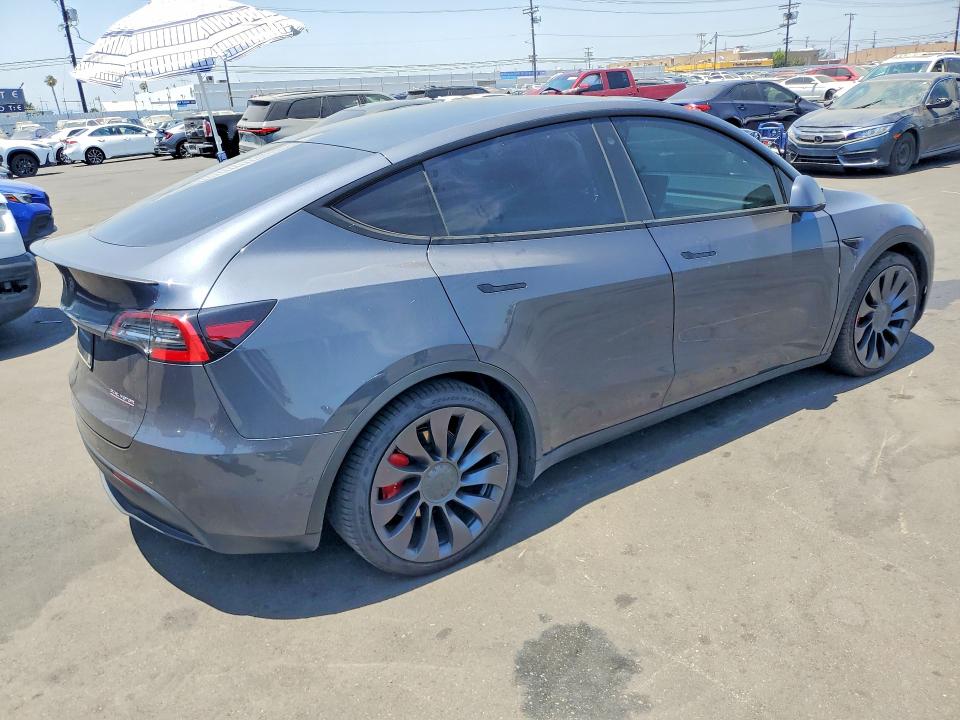 2021 Tesla VIN 5YJYGDEF9MF098732 COPART salvage auction — FRONT END, Ca - Salvage Certificate, sold $8,800 on 2026-07-15 (photo 3)