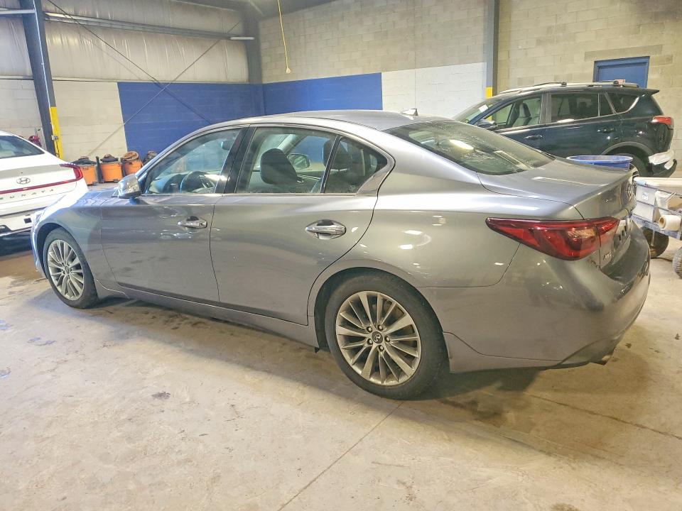 2019 Infiniti Q50 VIN JN1EV7AR3KM593686 COPART salvage auction — VANDALISM, Pa - Cert Of Salvage-Theft, sold $4,000 on 2026-09-16 (photo 2)