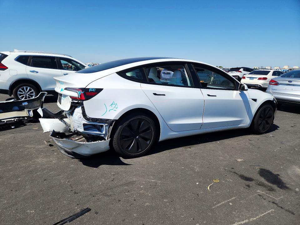 2024 Tesla Model 3 VIN 5YJ3E1EA0RF865068 COPART salvage auction — FRONT END, Ca - Salvage Certificate, sold $10,900 on 2026-07-20 (photo 3)
