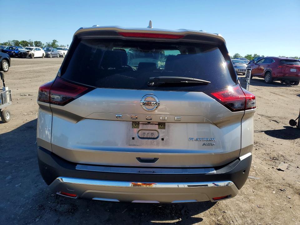 2021 Nissan Rogue VIN JN8AT3DD2MW319174 COPART salvage auction — FRONT END, Va - Cert Of Title - Salvage, sold $6,700 on 2026-07-22 (photo 6)