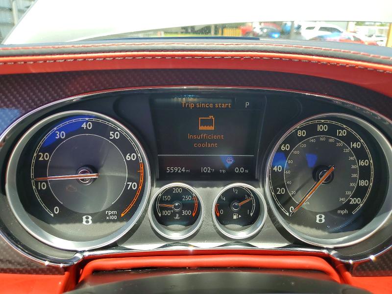 2014 Bentley Continental VIN SCBGT3ZA2EC094667 COPART salvage auction — FRONT END, Fl - Cert Of Title Slvg Rebuildable, sold $21,200 on 2026-08-03 (photo 9)