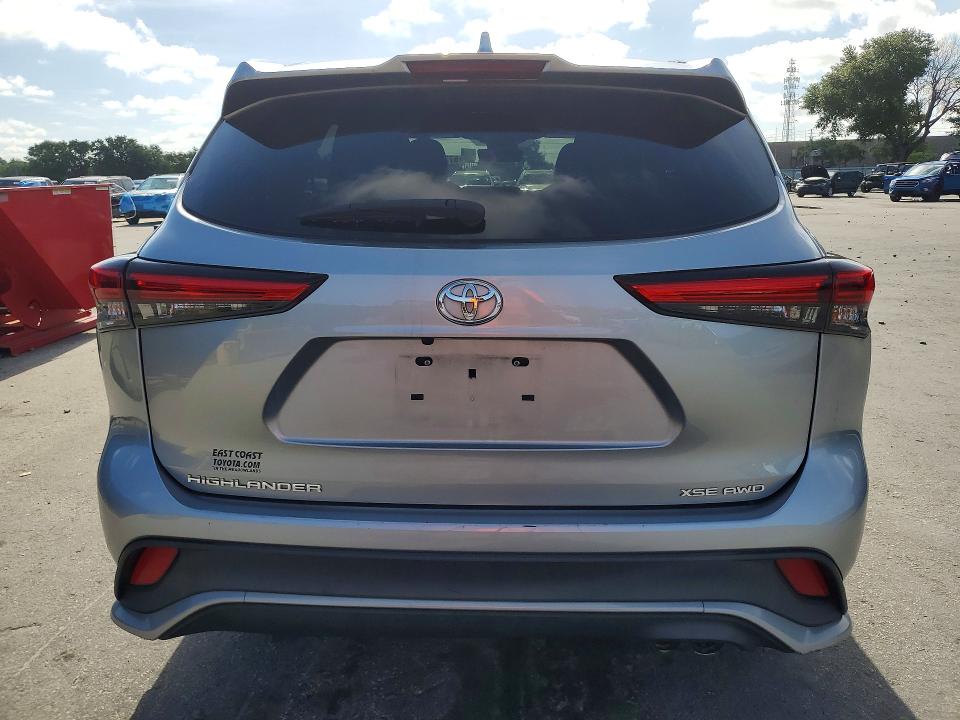2022 Toyota Highlander VIN 5TDJZRBHXNS170047 COPART salvage auction — REAR END, Fl - Certificate Of Title, sold $24,300 on 2026-07-21 (photo 6)