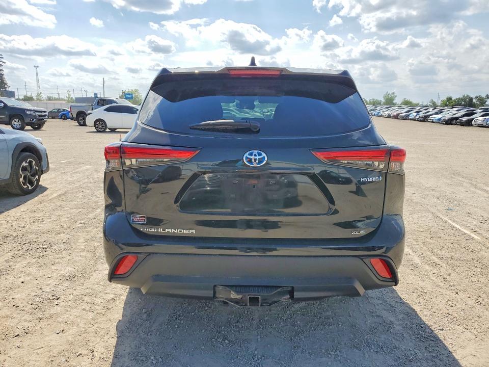 2023 Toyota Highlander VIN 5TDKBRCH0PS585789 COPART salvage auction — FRONT END, Ia - Cert Of Title-Salvage Title, sold $16,000 on 2026-07-15 (photo 6)