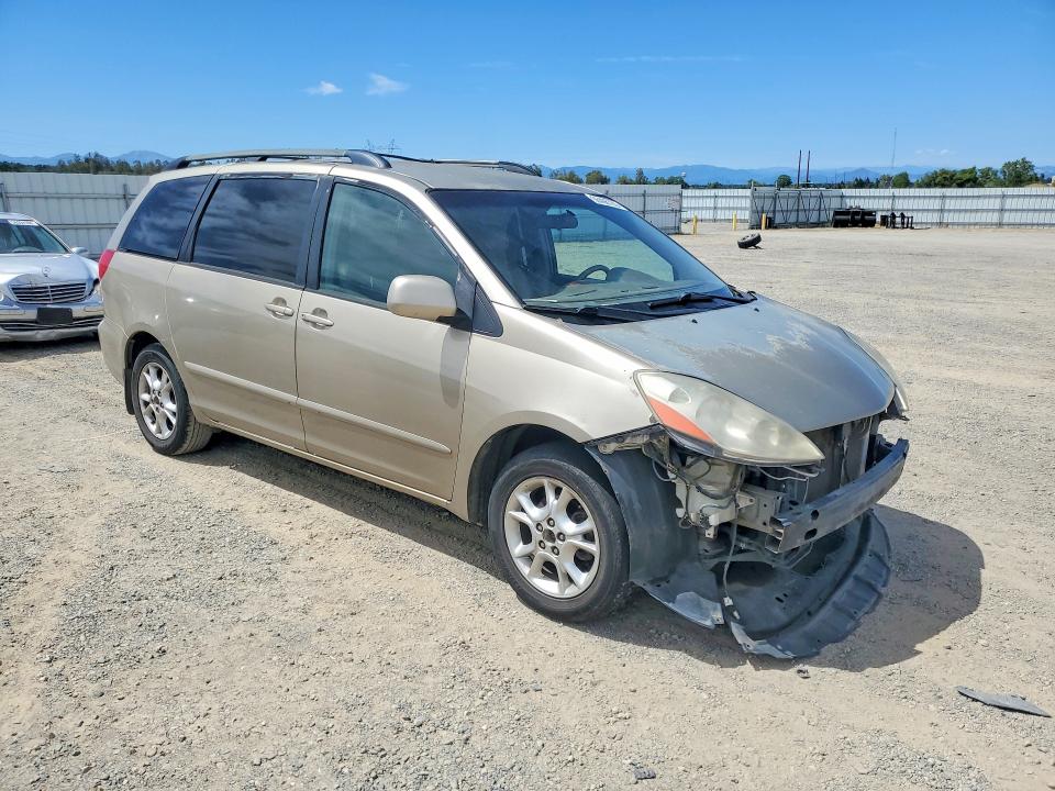 2006 Toyota Sienna VIN 5TDZA22C36S587274 COPART salvage auction — FRONT END, Ca - Salvage Certificate, sold $650 on 2026-07-06 (photo 4)