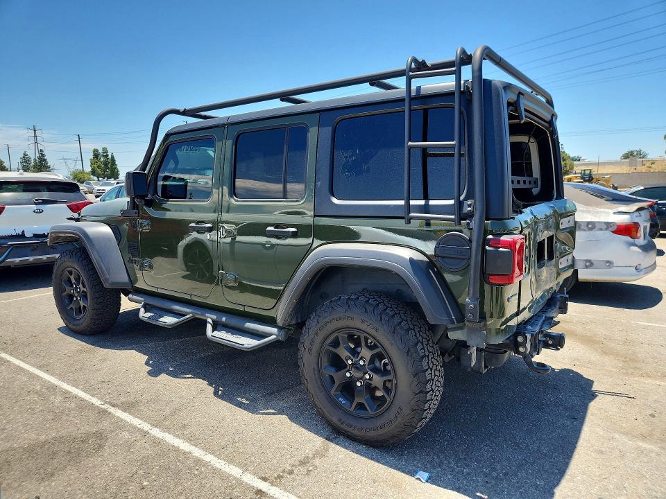 2021 Jeep Wrangler / VIN 1C4HJXDM5MW541540 COPART salvage auction — REAR END, Ca - Salvage Certificate, sold $11,100 on 2026-07-30 (photo 2)