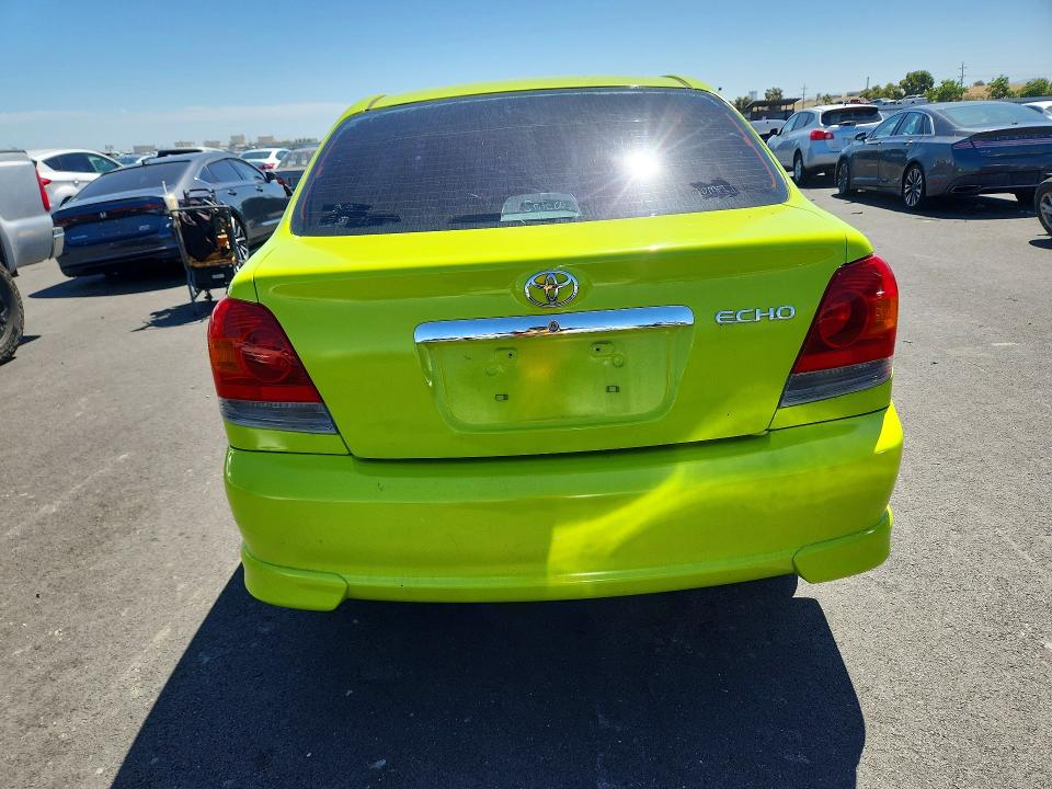 2003 Toyota Echo VIN JTDAT123830263320 COPART salvage auction — FRONT END, Ca - Salvage Certificate, sold $425 on 2026-07-08 (photo 6)