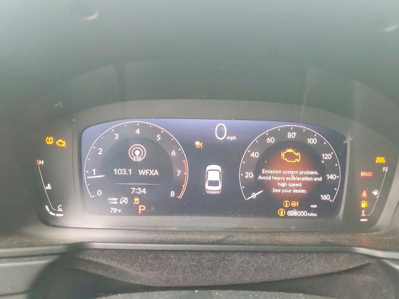 2024 Honda Accord VIN 1HGCY1F27RA021179 COPART salvage auction — FRONT END, Ga - Certificate Of Title, sold $9,100 on 2026-07-02 (photo 9)