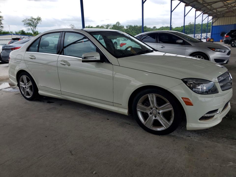 2011 Mercedes-benz C-klasse VIN WDDGF5EB5BR138044 COPART salvage auction — WATER/FLOOD, Ga - Cert Of Title-Flood Salvage, sold $1,450 on 2026-07-30 (photo 4)
