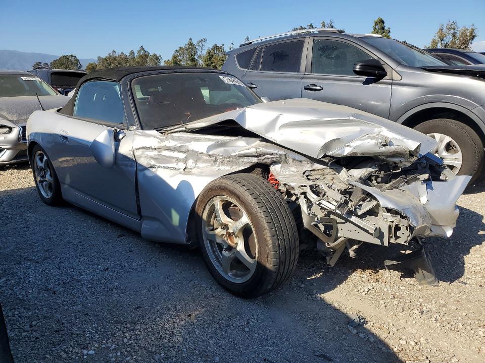 2002 Honda S2000 VIN JHMAP114X2T004077 COPART salvage auction — FRONT END, CA - SALVAGE CERTIFICATE, sold $4,200 on 2026-07-17 (photo 4)