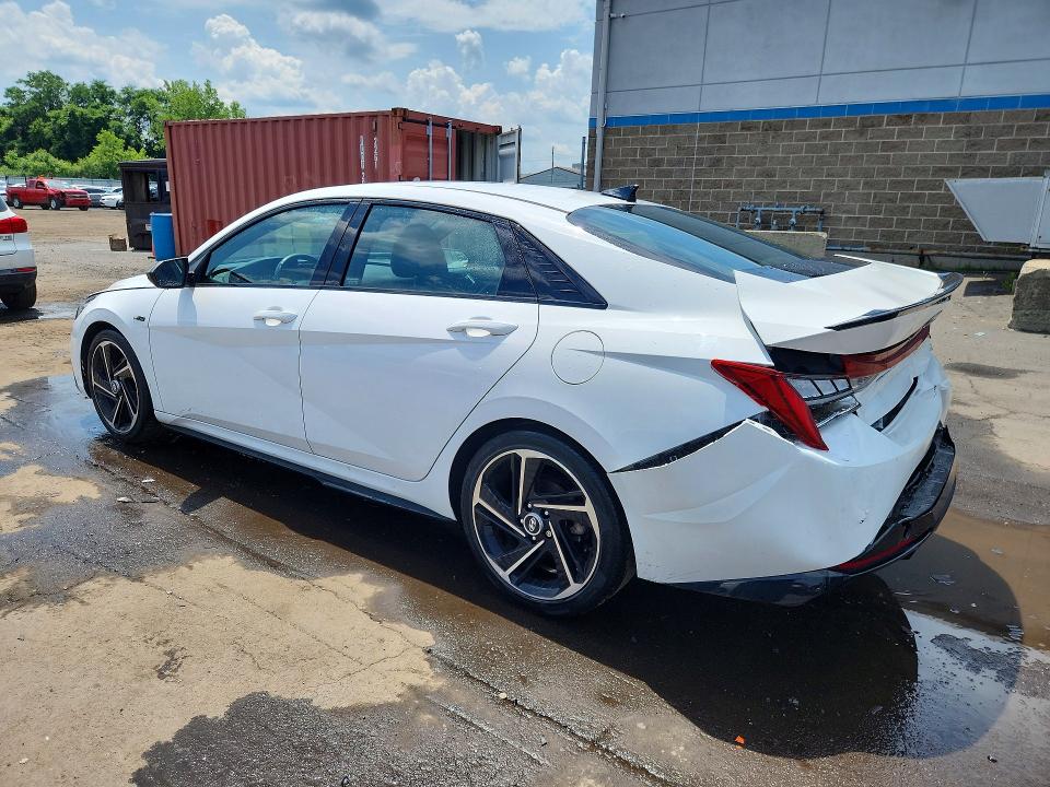 2023 Hyundai Elantra VIN KMHLR4AF1PU576773 COPART salvage auction — REAR END, Ct - Cert Of Title-Salvage, sold $7,100 on 2026-07-14 (photo 2)