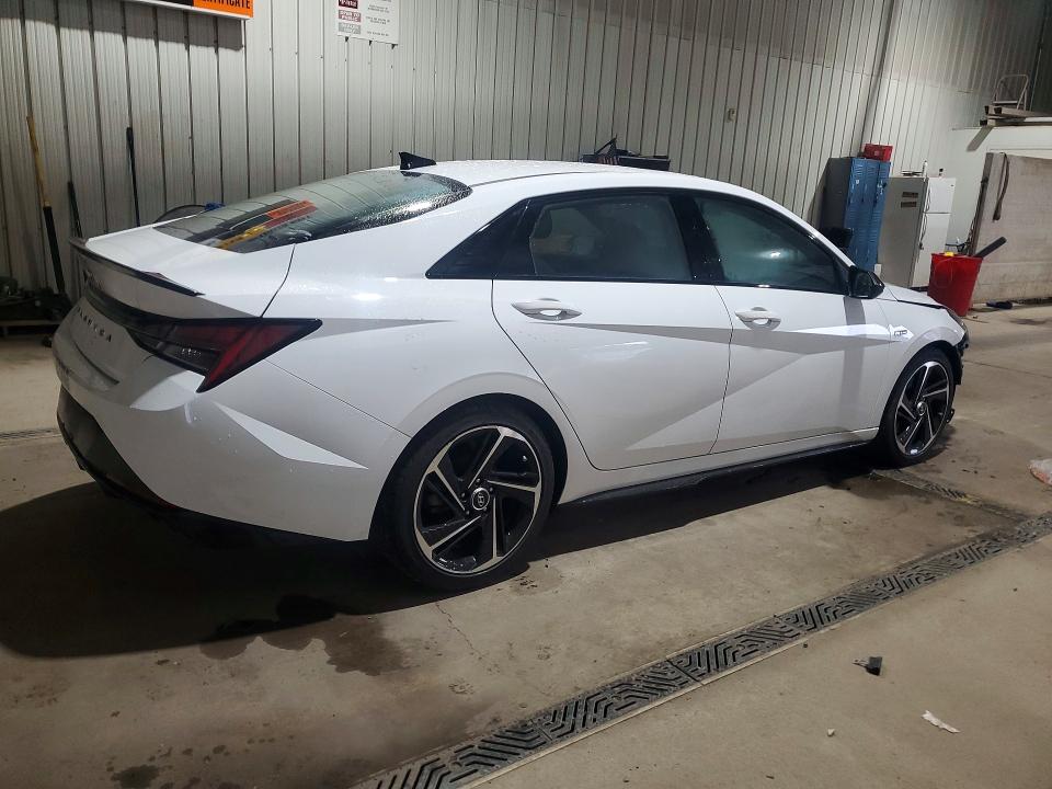 2022 Hyundai Elantra VIN KMHLR4AFXNU230928 COPART salvage auction — FRONT END, Pa - Certificate Of Salvage, sold $5,600 on 2026-07-13 (photo 3)