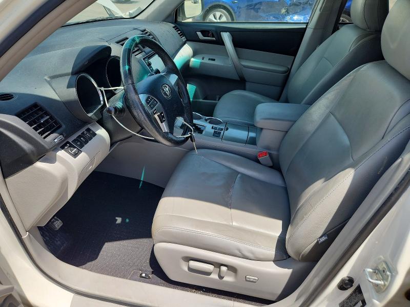 2013 Toyota Highlander VIN 5TDZK3EH3DS095657 COPART salvage auction — FRONT END, Tx - Salvage Vehicle Title, sold $3,100 on 2026-07-09 (photo 7)
