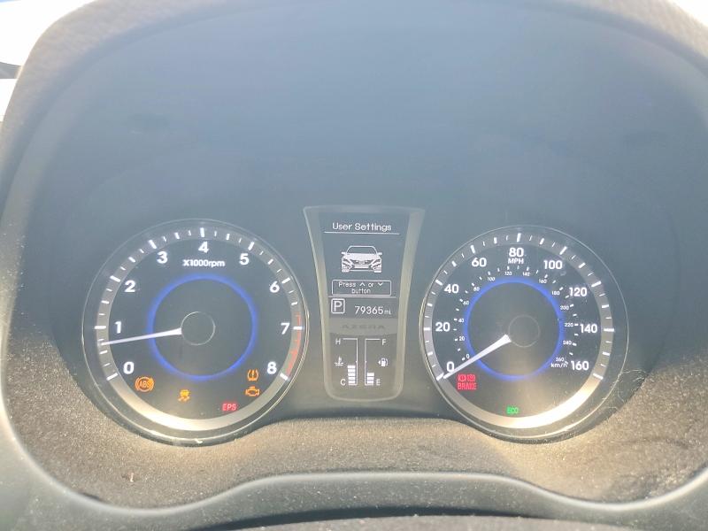 2012 Hyundai Azera VIN KMHFH4JG8CA149014 COPART salvage auction — REAR END, Tx - Salvage Vehicle Title, sold $1,950 on 2026-07-31 (photo 9)