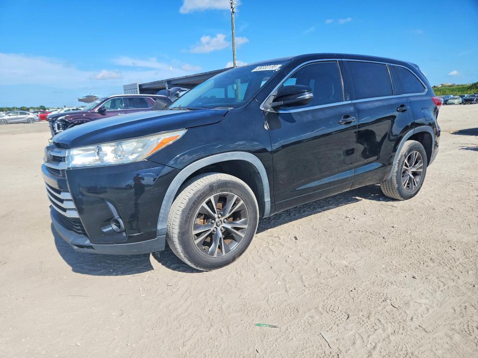 2017 Toyota Highlander VIN 5TDZARFH1HS025083 COPART salvage auction — SIDE, Fl - Cert Of Title Slvg Rebuildable, sold $10,100 on 2026-07-09 (photo 1)