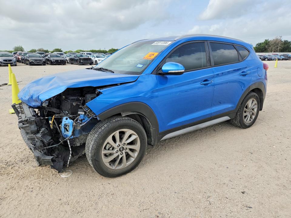 2017 Hyundai Tucson VIN KM8J33A41HU413267 COPART salvage auction — FRONT END, Tx - Salvage Vehicle Title, sold $125 on 2026-07-23 (photo 1)