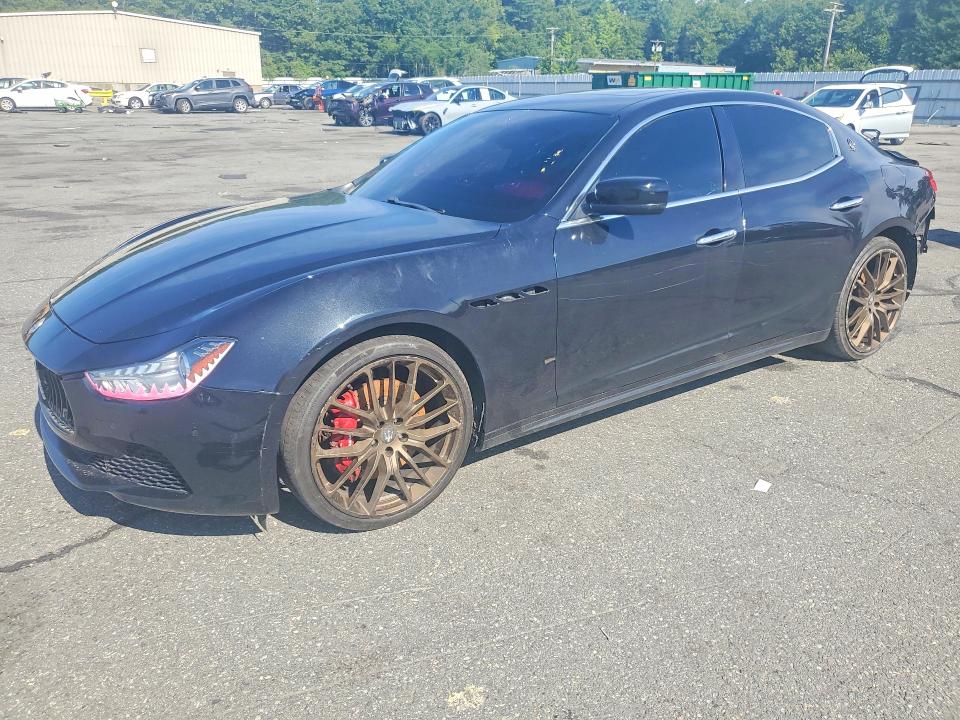 2015 Maserati Ghibli VIN ZAM57RTA2F1133707 COPART salvage auction — REAR END, Wv - Salvage Certificate, sold $550 on 2026-07-21 (photo 1)
