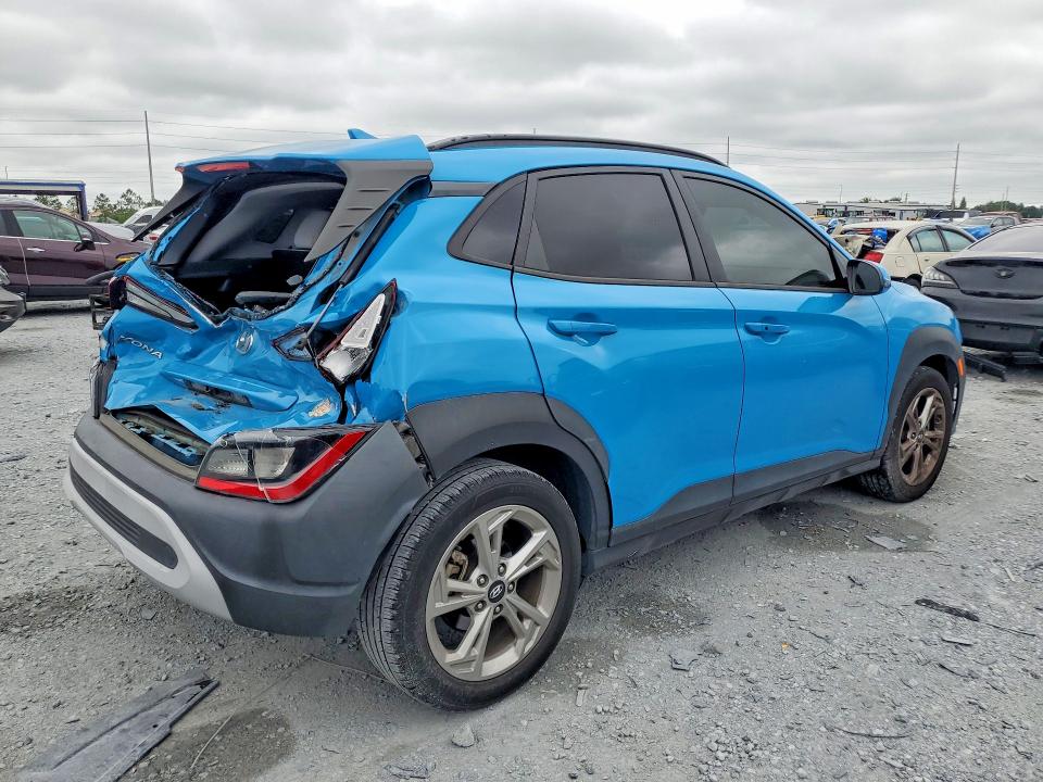 2022 Hyundai VIN KM8K62AB9NU765173 COPART salvage auction — REAR END, Fl - Certificate Of Destruction, sold $2,800 on 2026-07-14 (photo 3)