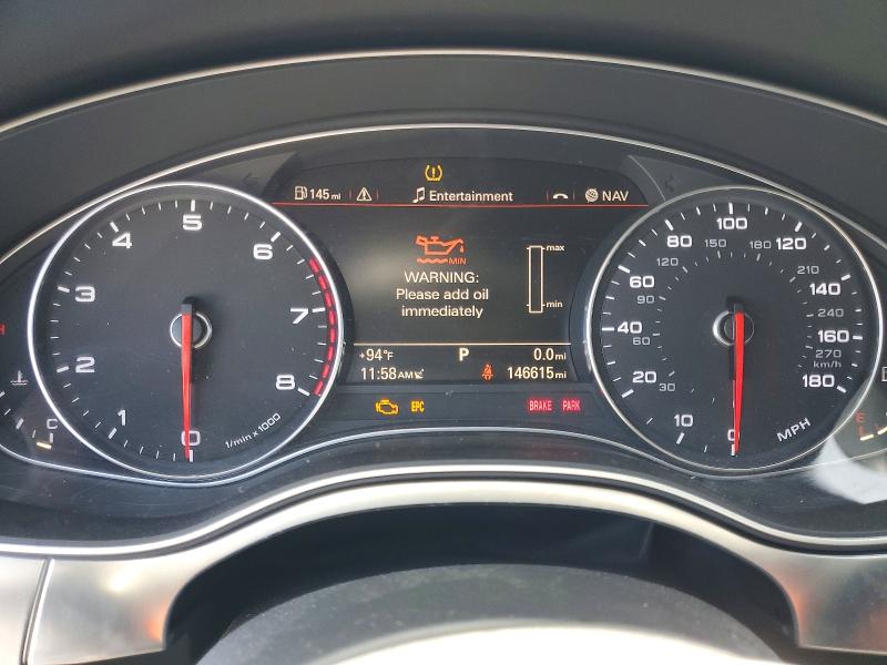 2014 Audi A6 VIN WAUFGAFC5EN147029 COPART salvage auction — VANDALISM, Ca - Salvage Certificate, sold $750 on 2026-07-02 (photo 9)