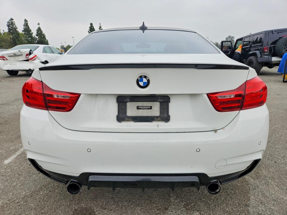 2015 BMW 4er VIN WBA3N7C5XFK223140 COPART salvage auction — FRONT END, Ca - Salvage Certificate, sold $2,300 on 2026-07-16 (photo 6)