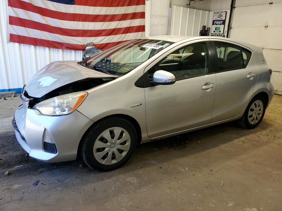 2012 Toyota Prius VIN JTDKDTB31C1519868 COPART salvage auction — FRONT END, Me - Cert Of Title-Salvage Collisio, sold $900 on 2026-07-02 (photo 1)