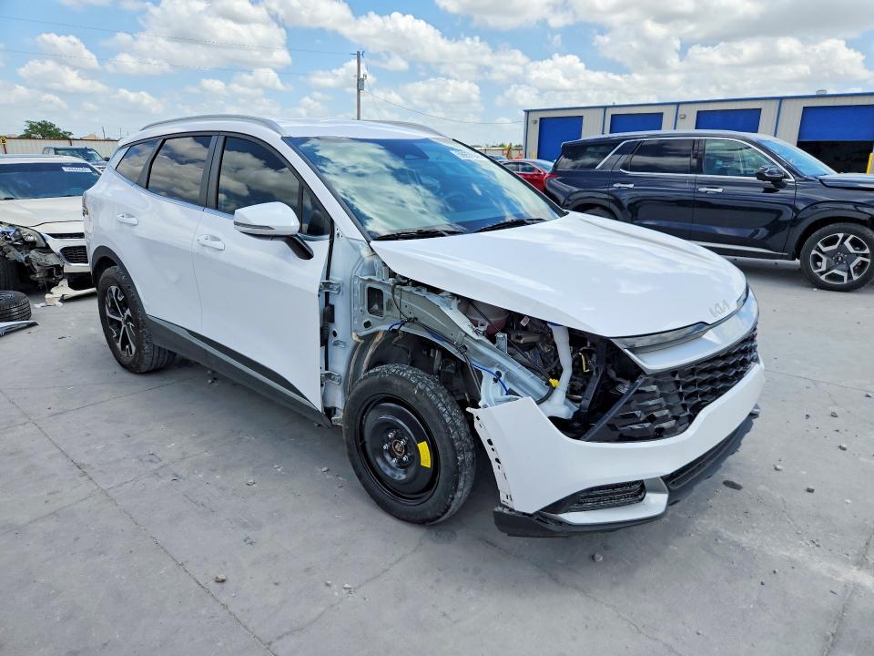 2024 Kia Sportage VIN 5XYK3CDF9RG175953 COPART salvage auction — FRONT END, Tx - Salvage Vehicle Title, sold $3,700 on 2026-07-28 (photo 4)