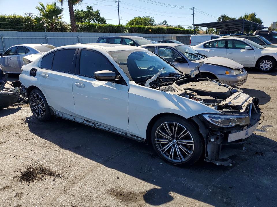 2021 BMW M340i VIN WBA5U7C02MFL29085 COPART salvage auction — FRONT END, CA - SALVAGE CERTIFICATE, sold $13,500 on 2026-07-14 (photo 4)