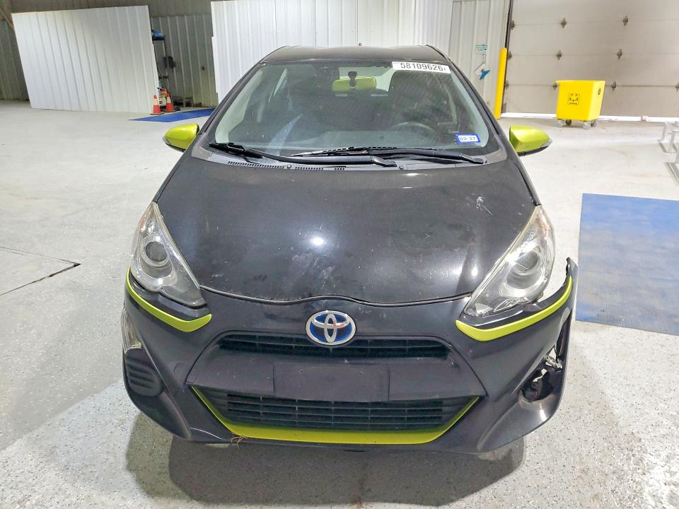 2016 Toyota Prius c VIN JTDKDTB35G1121889 COPART salvage auction — FRONT END, Tx - Salvage Vehicle Title, sold $1,450 on 2026-07-14 (photo 5)