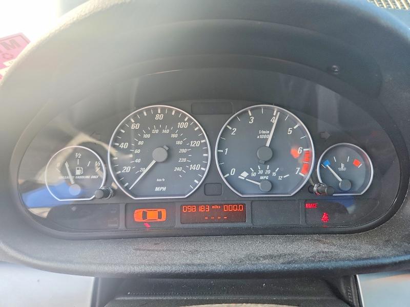 2001 BMW 3 series VIN WBABN53411JU21840 COPART salvage auction — FRONT END, MA - CERT OF TITLE-RECONSTRCTD COLL, sold $1,200 on 2026-07-09 (photo 9)