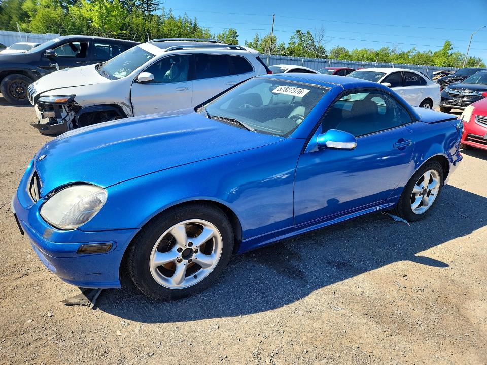 2002 Mercedes-benz Slk-class VIN WDBKK65F22F256075 COPART salvage auction — REAR END, ON - PERMIT SALVAGE, sold $575 on 2026-07-09 (photo 1)