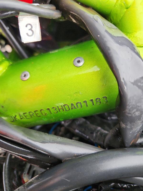 2017 Kawasaki Er VIN JKAEREG13HDA01183 COPART salvage auction — SIDE, Wi - Junked Vehicle Bill Of Sale, sold $625 on 2026-07-09 (photo 9)
