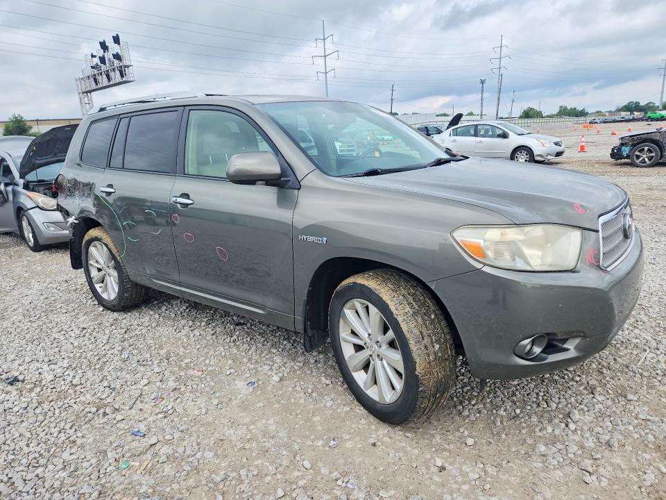 2009 Toyota Highlander VIN JTEEW44A692026775 COPART salvage auction — REAR END, Oh - Cert Of Title-Salvage, sold $125 on 2026-07-21 (photo 4)