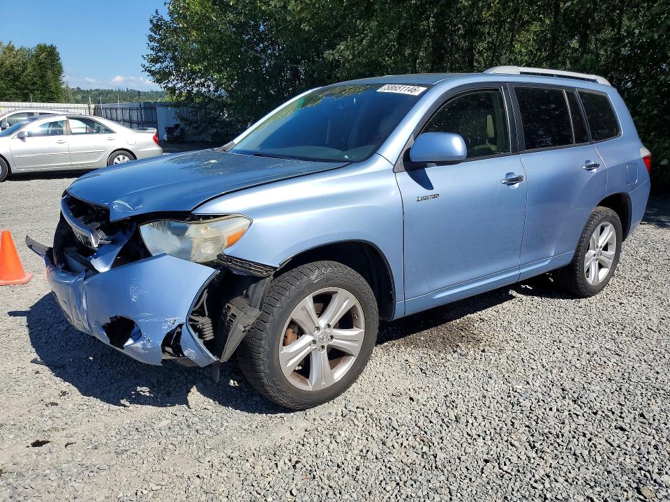 2008 Toyota Highlander VIN JTEES42A882100775 COPART salvage auction — FRONT END, WA - BILL OF SALE, sold $1,600 on 2026-07-06 (photo 1)