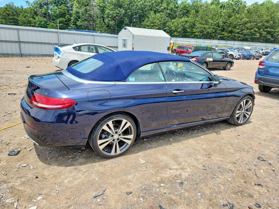 2017 Mercedes-benz C-klasse VIN WDDWK4JBXHF494863 COPART salvage auction — FRONT END, Va - Cert Of Title - Salvage, sold $7,500 on 2026-07-13 (photo 3)