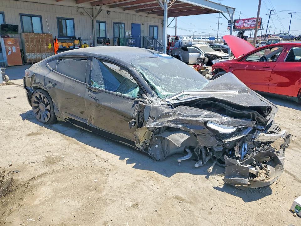 2023 Tesla Model 3 VIN 5YJ3E1EC0PF676628 COPART salvage auction — ALL OVER, Ca - Salvage Certificate, sold $3,050 on 2026-07-06 (photo 4)